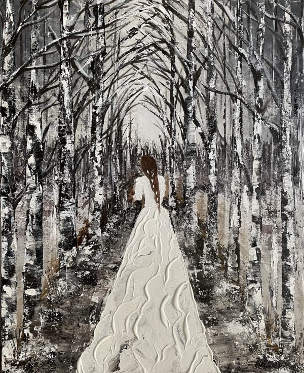 "La mariée dans la forêt enneigée" Kate_Art Galerie