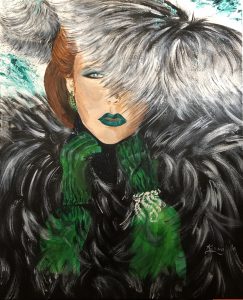 Glamour and furry acrylic on canvas by kate_Art Gallery