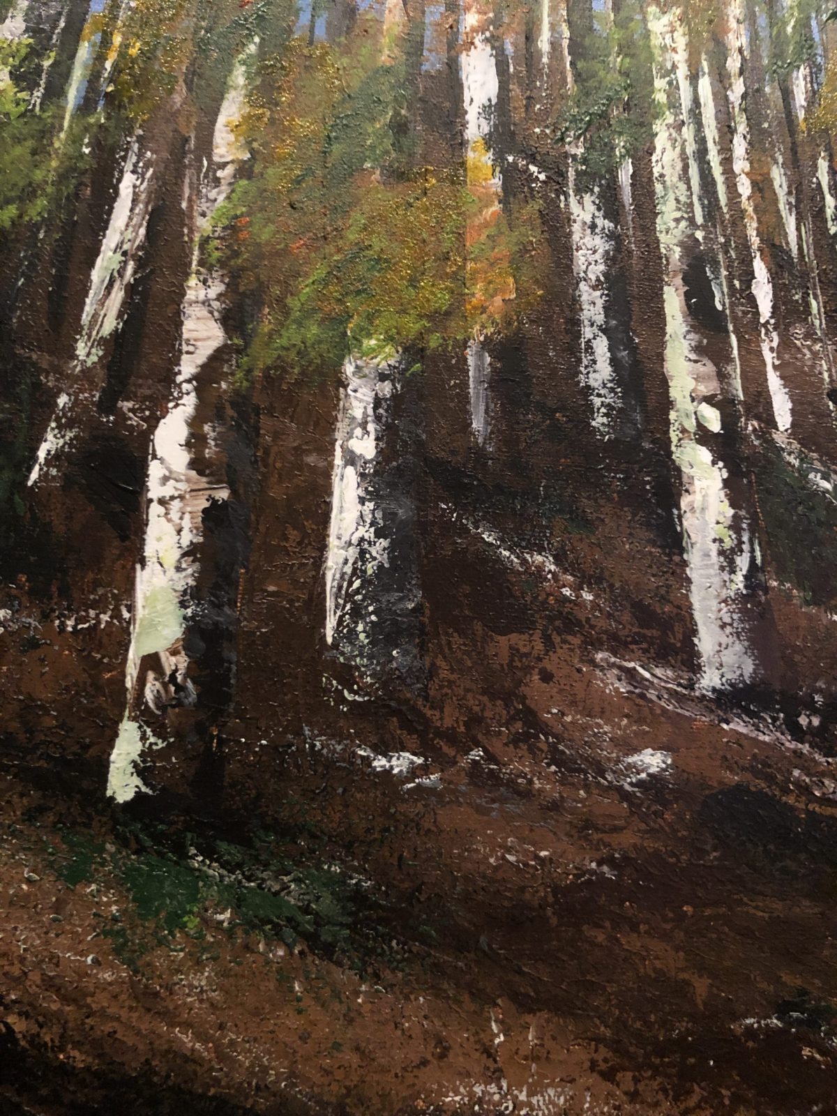 &quot;Forêt Domaniale de Sault à l&#039;automne&quot;, bottom of the painting