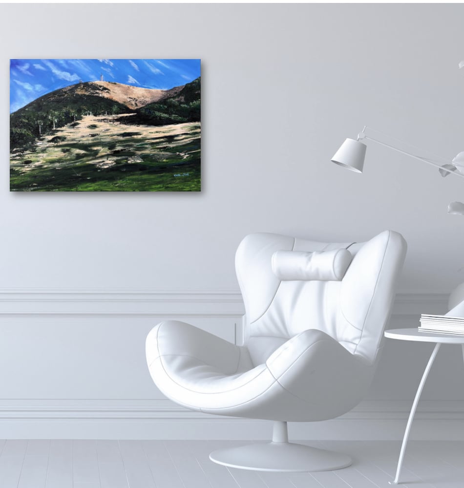 Mont Ventoux à l'automne ouvre de Kate_Art, Artiste Katarzyna Boduch, vue accroché dans le bureau